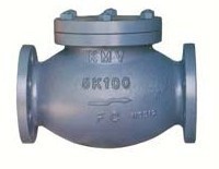 船用日標鑄鐵5K覆蓋式球型角型揚舉止回閥 結構、特點與應用